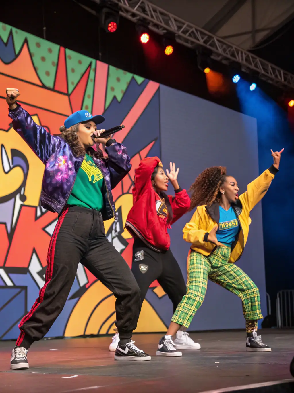 A dynamic photo of a modern dance workshop, featuring participants engaged in expressive movements and contemporary choreography.